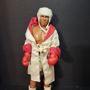 Mego Muhammad ALI  Boxing Figure with Red Gloves and White Robe